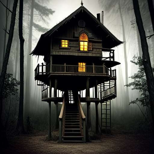 Terrifying Treehouse Midjourney Prompt for Spooky Creations - Socialdraft