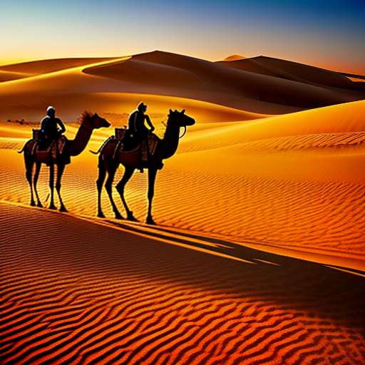 Sheik's Camel Ride Midjourney Prompt - Customizable Arabian Adventure Prompt - Socialdraft