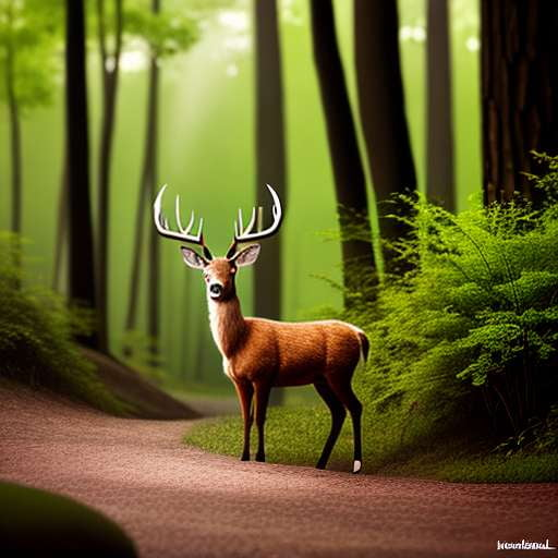 "Customizable Droll Deer Midjourney Prompt - Create Your Own Whimsical Art Piece" - Socialdraft