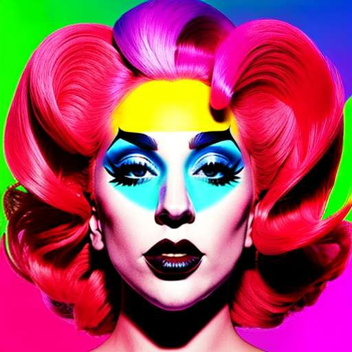 Lady Gaga Pop Art Midjourney Prompt - Create your own masterpiece - Socialdraft