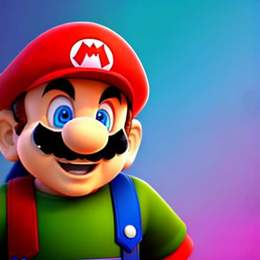 Super Charged Mario Logo Midjourney Prompt - Socialdraft