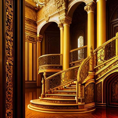 Grand Staircase Midjourney Prompt for Unique Custom Art Creation - Socialdraft