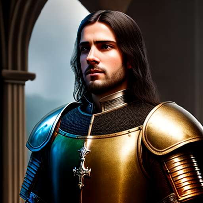 Medieval Knight Portrait Midjourney Prompt: Customizable Image Creation AI Model - Socialdraft