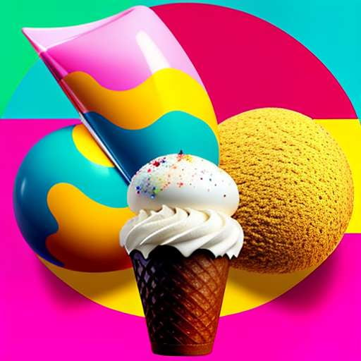 Pop Art Ice Cream Midjourney Prompt - Customizable and Unique Ice Cream Prompts for DIY artwork and decoration - Socialdraft