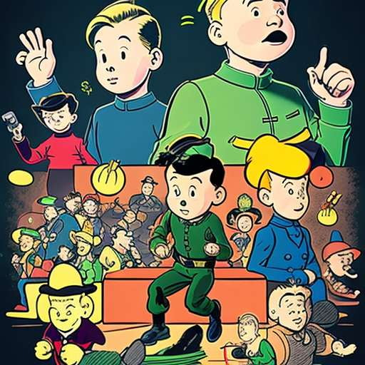 Midjourney Tintin Character Prompts in Herge's Style - Socialdraft