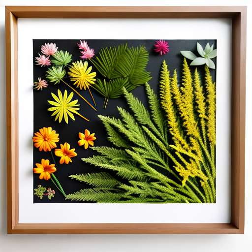 Botanical Embroidered Hoop Wall Art Midjourney Prompt: DIY customizable floral design - Socialdraft