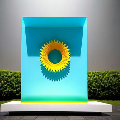 "Customizable Midjourney Solar Urn Fountain with Flower Sculpture Prompt" - Socialdraft