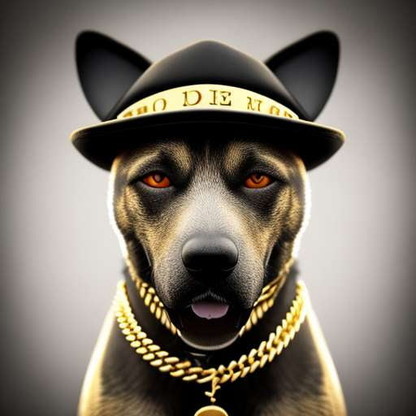 Gangster Style Photorealistic Dog Prompt - Midjourney Text-To-Image Model - Socialdraft
