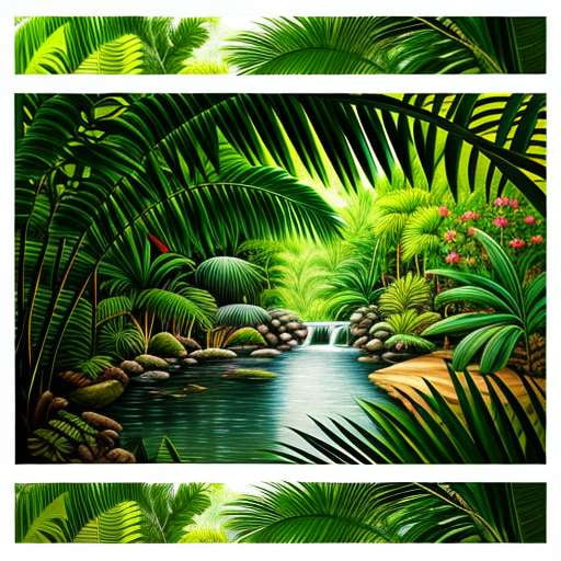 "Jungle Adventure Midjourney Prompt Pack - Create Your Own Unique Illustrated Jungle Scenes!" - Socialdraft