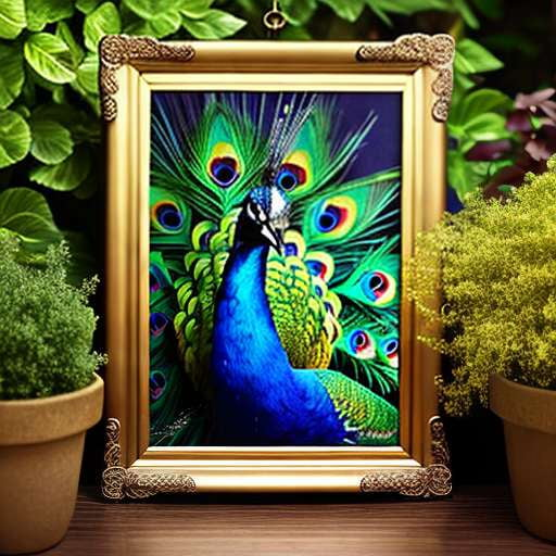 Peacock Beauty Midjourney Image Prompt - Customizable and Unique - Socialdraft