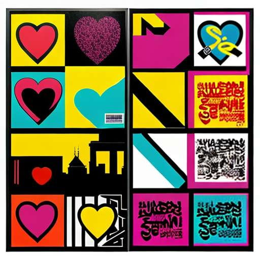 Skateboard Sticker Sheet Midjourney Art Prompt - Socialdraft