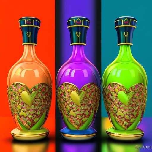 Valentines Fragrances: Customizable Perfume Bottles with Midjourney Prompts - Socialdraft