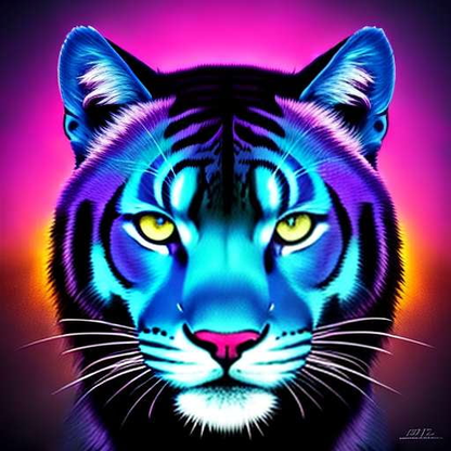 Psychedelic Panther Midjourney Prompt - Socialdraft