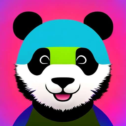 Neon Panda Midjourney Prompt for Custom Image Generation - Socialdraft