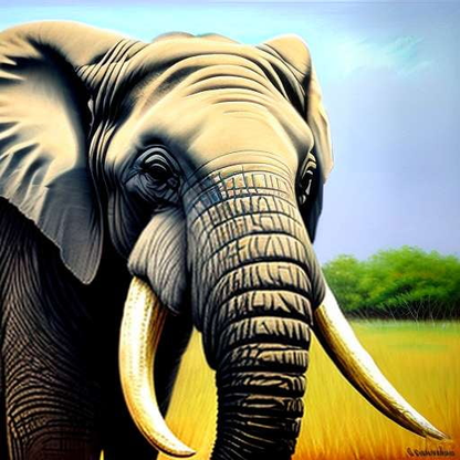 "Customize Your Elephant Portrait with Midjourney Prompts" - Socialdraft