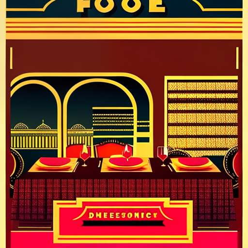 Art Deco Foodie Feast Midjourney Masterpieces for Recipes and Menus - Socialdraft