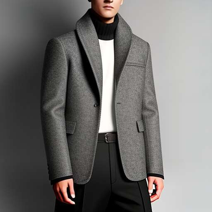 "Customizable Shawl Collar College Jacket Midjourney Prompt" - Socialdraft