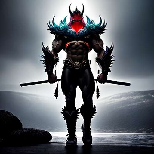 Mythical Beast Bodybuilder Character Portrait Generator - Midjourney - Socialdraft