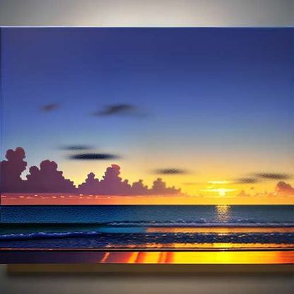 Indian Ocean Sunset Midjourney Image Prompt - Socialdraft