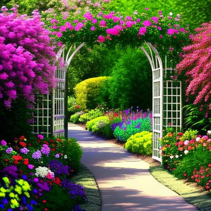 Garden Trellis Midjourney Prompts for Beautiful Floral Imagery - Socialdraft