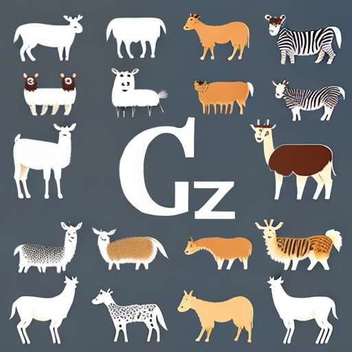 Farm Animal Alphabet Artwork Generator - Midjourney Prompt - Socialdraft