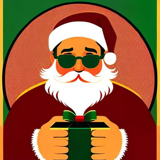 Christmas Cartoon Character Midjourney Prompt - Santa Claus Portrait - Socialdraft