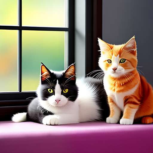 Cymric Kitty Cats Midjourney Prompt - Unique Customizable Cat Art - Socialdraft