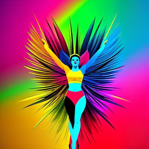Colorful Midjourney Dance Outfit - Customizable Text-to-Image Prompt - Socialdraft