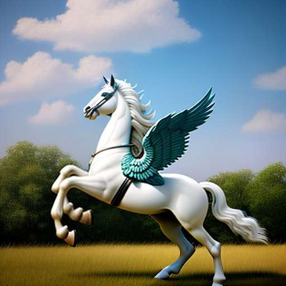 "Custom Pegasus Portrait Midjourney Prompt - Create Unique Mythical Artwork" - Socialdraft