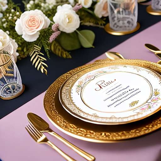 "Parisian Bridal Shower Tea Party" - Customizable Midjourney Prompt for Stunning Menu Cards - Socialdraft