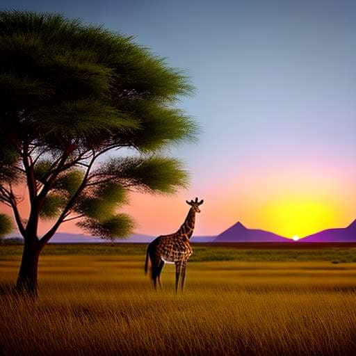 African Giraffe Mandala Midjourney Prompt - Socialdraft