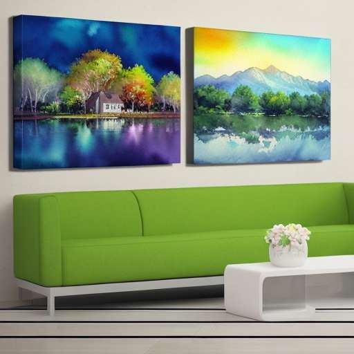 Ultimate Watercolor Destination 3 Panel Canvases for Your Home or Office Decor - Socialdraft