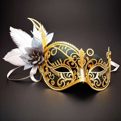 Venetian Masquerade Mask and Tiara Image Prompt - Midjourney Creation - Socialdraft