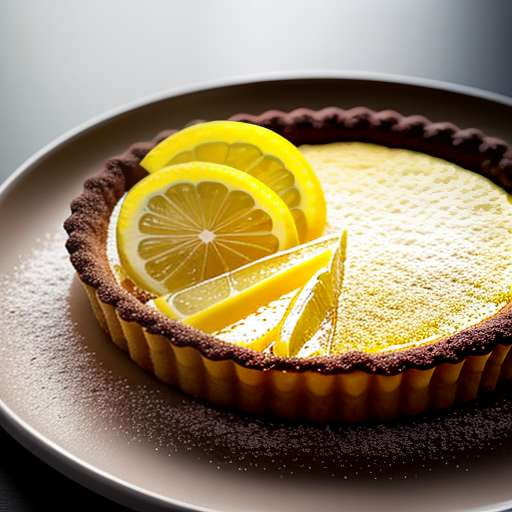 Lemon Macadamia Tart Midjourney Recipe Prompt - Mouthwatering Dessert Inspiration - Socialdraft