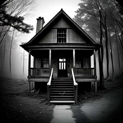 Banshee Bungalow Midjourney Prompt - Customizable Haunted House Art - Socialdraft