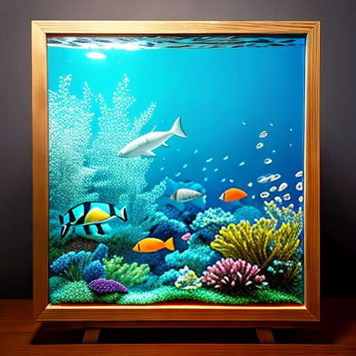 Aquatic Mosaic Art Midjourney Prompt - Create Your Own Unique Underwater Masterpiece - Socialdraft