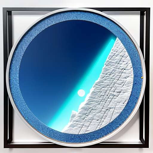 Arctic Moon Mosaic Mirror Midjourney Prompt for Creative DIY Home Decor - Socialdraft