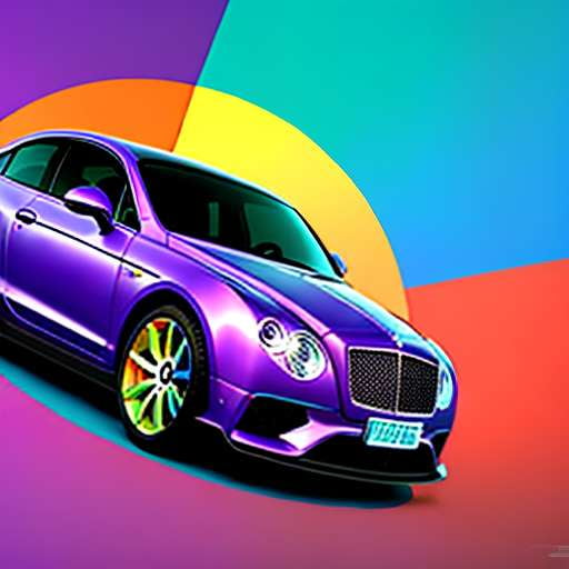 "Rainbow Bacalar" - Custom Midjourney Prompt for Bentley Color Inspiration - Socialdraft