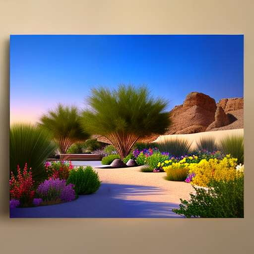 Desert Oasis Garden Midjourney Prompt: Create Your Own Desert Haven - Socialdraft