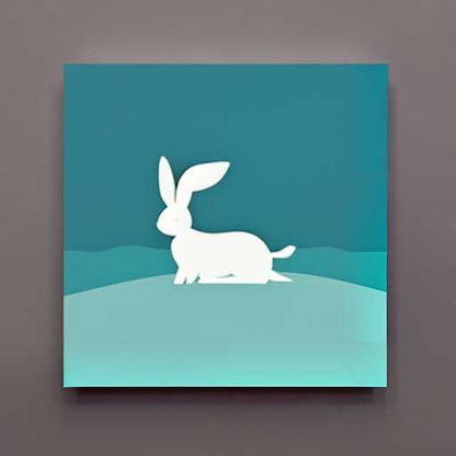 Mountain Lakeside Bunny - Midjourney Image Prompt - Socialdraft