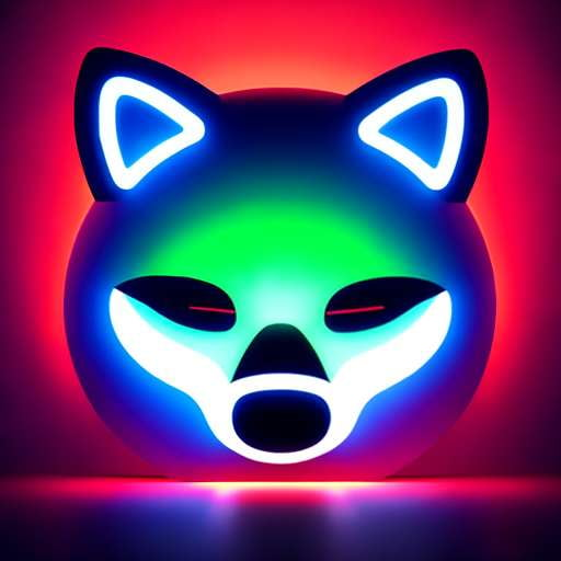 Glowing Raccoon Midjourney Prompt - Customizable Wildlife Art - Socialdraft