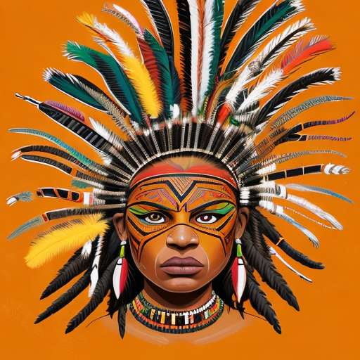 Midjourney Warrior Tribal Figures - Customizable Prompts for Creatives - Socialdraft