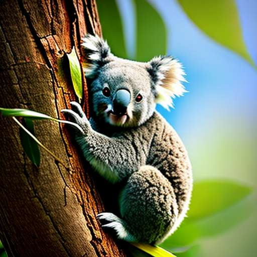 "Mandala Koala in Eucalyptus Forest" Midjourney Image Prompt - Socialdraft