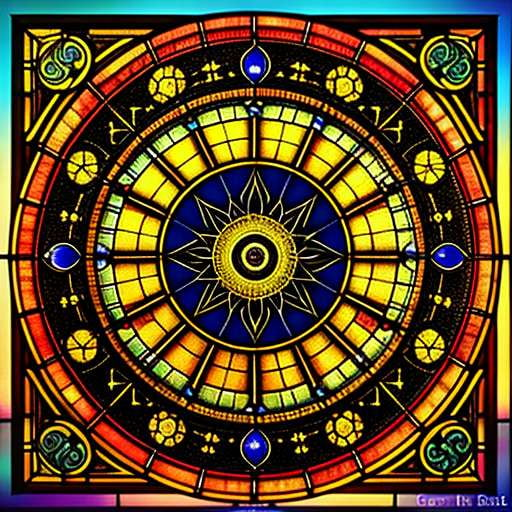 Zodiac Stained Glass Midjourney Prompts for DIY Masterpieces - Socialdraft