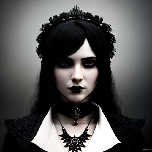 Gothic Portrait Midjourney Prompt: Dark and Mysterious Art Creation - Socialdraft