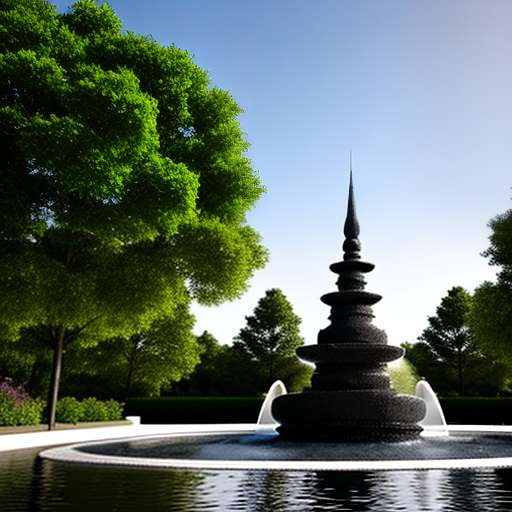 "Customizable Midjourney Solar Urn Fountain with Buddha Sculpture Prompt" - Socialdraft