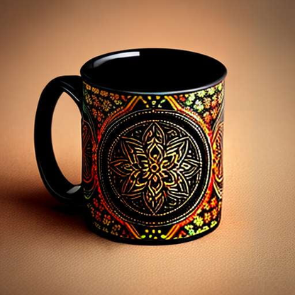 Mandala Magic Mug Midjourney Prompt - Unique Coffee Mug Design