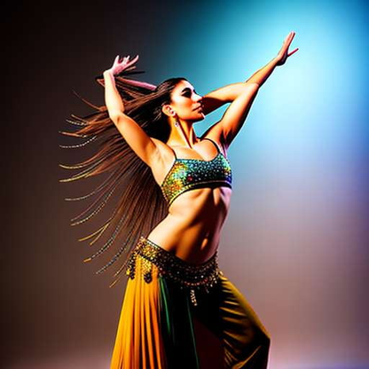 Belly Dance Fusion Midjourney Prompt: Create Unique Choreography with AI Assistance - Socialdraft