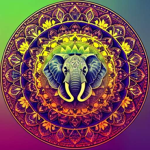 Mandala Elephant Mandorla: Custom Midjourney Prompt for Stunning Art Results - Socialdraft