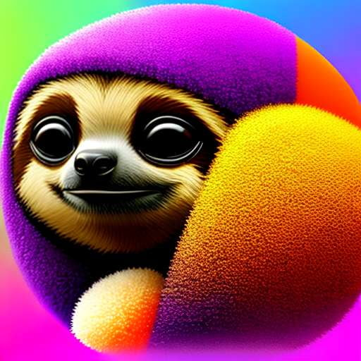 Sloth with Ice Cream - Customizable Midjourney Prompt for Image Generation - Socialdraft